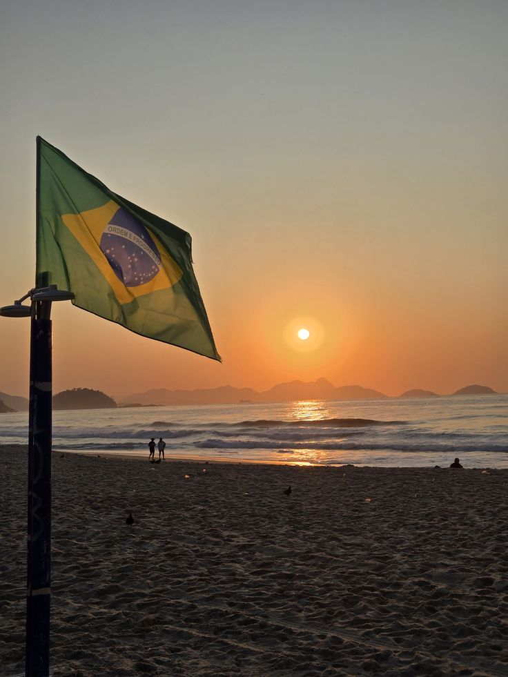 Sunrise Copacabana Beach Rio de Janeiro Brazil